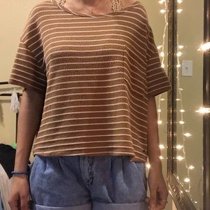 Brown striped shirt